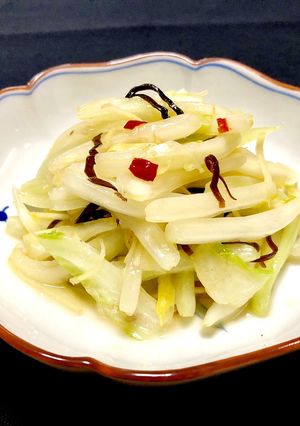 簡単♪白菜の胡麻油入りピリ辛甘酢和え-レシピのメイン写真