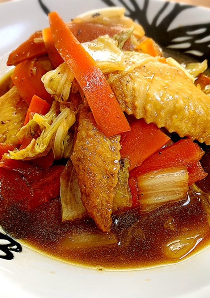 手羽先と白菜のオイスター煮-レシピのメイン写真