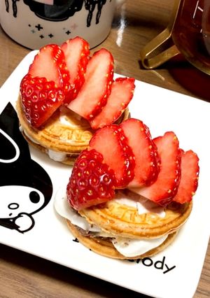 苺デコのマシュマロサンドビスケット-レシピのメイン写真