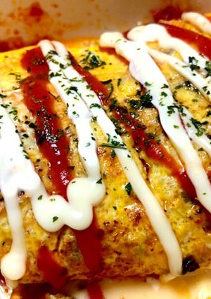 簡単！ひき肉のボリューミーオムレツ-レシピのメイン写真