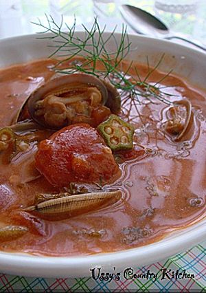 あさりとオクラのとろーりトマトスープ-レシピのメイン写真