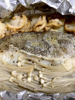 "タラとホタテのバターホイル焼き"-レシピのメイン写真
