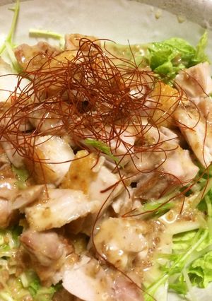 鶏モモ肉のパリパリサラダ-レシピのメイン写真