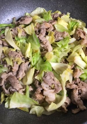 豚小間とキャベツの味噌炒め-レシピのメイン写真