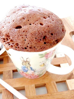 レンチンっ!ふわふわココアシフォンケーキ-レシピのメイン写真