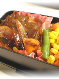 お弁当煮込みハンバーグ-レシピのメイン写真