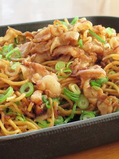 豚バラ肉と九条ねぎの焼きそば-レシピのメイン写真