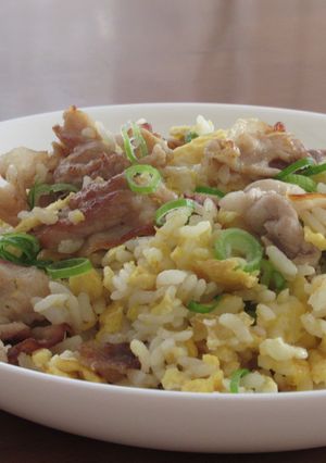 豚バラ肉と九条ねぎのチャーハン-レシピのメイン写真