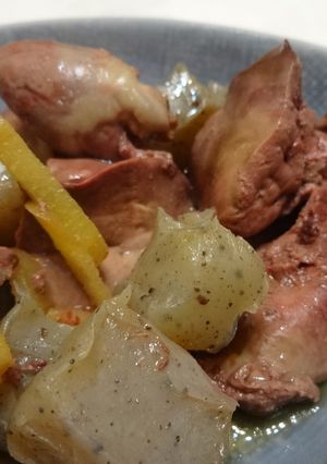 鶏レバーとこんにゃくの煮物-レシピのメイン写真