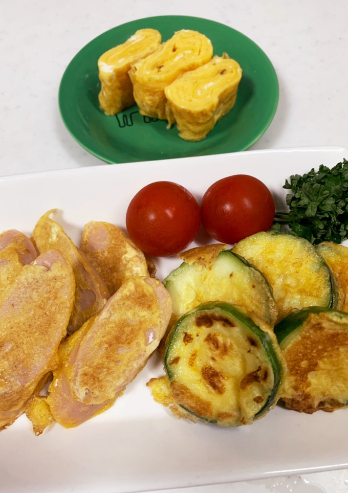 おさかなソーセージとズッキーニ焼き-レシピのメイン写真