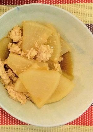 体ポカポカ♪大根と鶏そぼろの生姜煮-レシピのメイン写真
