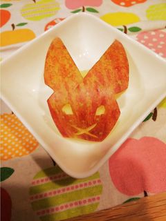 うさぎリンゴ-レシピのメイン写真