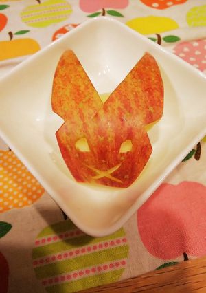 うさぎリンゴ-レシピのメイン写真