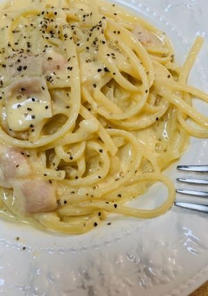 生クリームなし♪簡単カルボナーラ-レシピのメイン写真