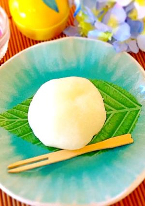 レンジでやわらか〜い☆柚子大福♬-レシピのメイン写真