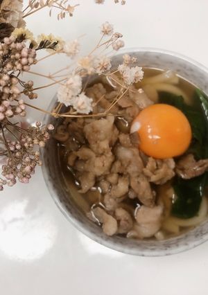 簡単おいしい肉玉うどん-レシピのメイン写真