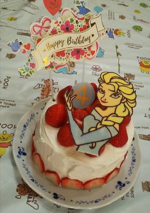 2019/12/1誕生会のケーキ-レシピのメイン写真