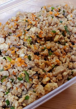 バレ無いW節約おかず☺豆腐+そぼろ-レシピのメイン写真