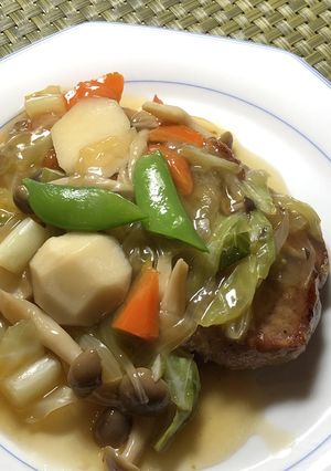 ポークソテーの野菜あんかけ-レシピのメイン写真