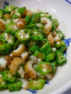 おくらとちくわの梅肉あえ-レシピのメイン写真