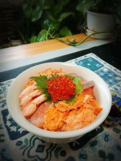 鮭の親子丼-レシピのメイン写真