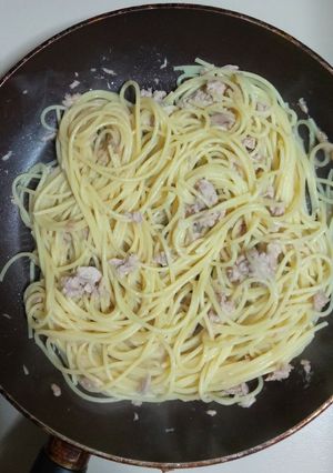 簡単！美味！ツナのバター麺つゆパスタ♪-レシピのメイン写真