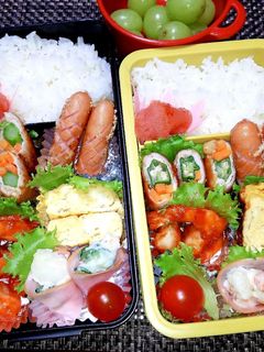 息子と娘のお弁当 '19.12.3-レシピのメイン写真