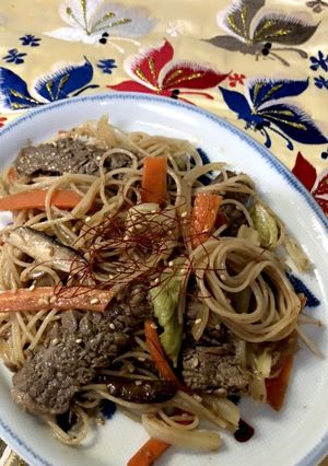 牛肉と野菜のチャプチェ風炒め-レシピのメイン写真