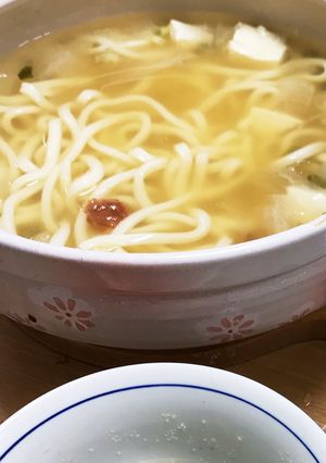 胃腸休めに！梅大根の釜揚げ風うどん-レシピのメイン写真