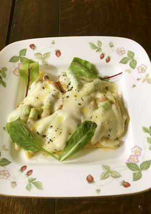 白いトマトペンネケーキ-レシピのメイン写真