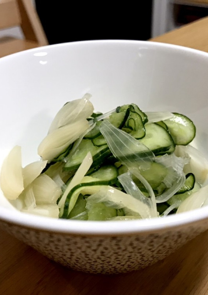 きゅうりとらっきょうの酢の物-レシピのメイン写真