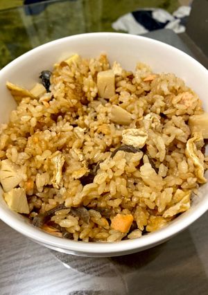 五目炊き込みご飯(シャケ)-レシピのメイン写真
