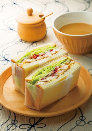照り焼きチキン食パン-レシピのメイン写真