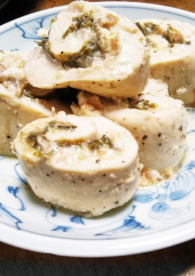 鶏ささみ 梅マヨのり巻き-レシピのメイン写真
