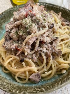 アヒージョパスタ-レシピのメイン写真