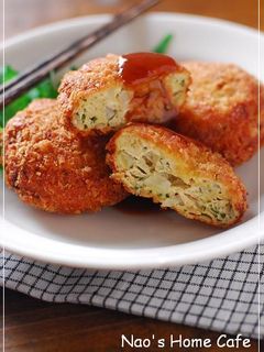 鶏ミンチと豆腐の大葉メンチカツ-レシピのメイン写真