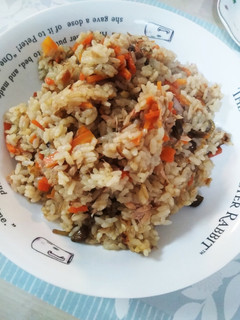 簡単に♪炊飯器でなめこの炊き込みご飯-レシピのメイン写真