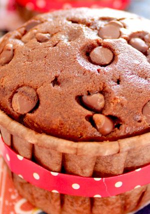 大豆ペーストのWチョコマフィンケーキ-レシピのメイン写真