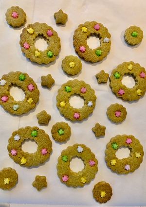 クリスマスリースの抹茶クッキー-レシピのメイン写真