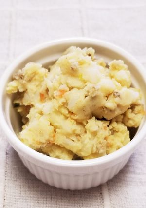☆カレー味肉味噌入り♪ポテトサラダ☆-レシピのメイン写真