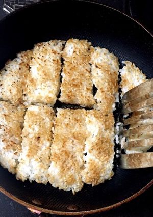【手を汚さず♪】ズボラ焼きおにぎり-レシピのメイン写真