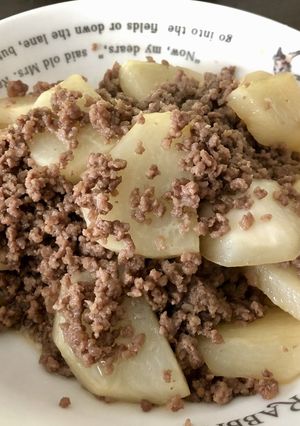 かぶとひき肉の炒め煮-レシピのメイン写真