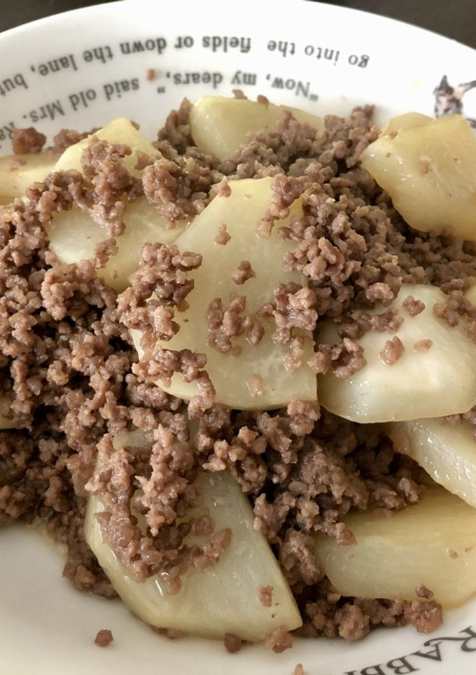 かぶとひき肉の炒め煮-レシピのメイン写真