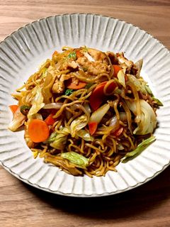 3食入り焼きそばでつくる焼きそば-レシピのメイン写真