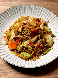 3食入り焼きそばでつくる焼きそば-レシピのメイン写真