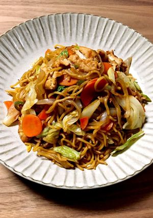 3食入り焼きそばでつくる焼きそば-レシピのメイン写真