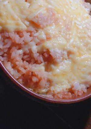 簡単！レンジでチーズオムライス！-レシピのメイン写真