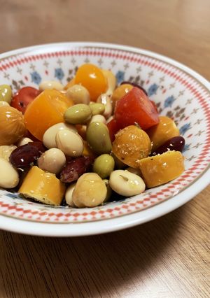 混ぜるだけ簡単!彩りビーンズサラダ-レシピのメイン写真