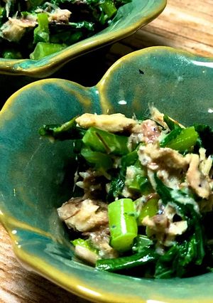 和えるだけで簡単！鯖缶と葉物野菜の副菜-レシピのメイン写真