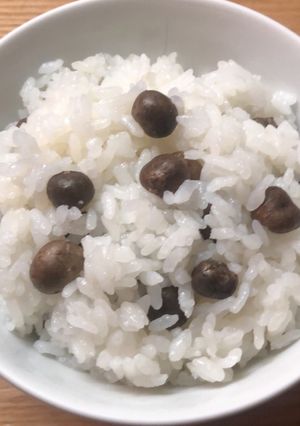 秋だね♪ むかごご飯♪ （備忘録）-レシピのメイン写真